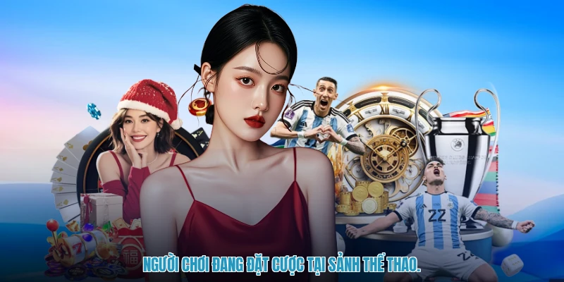 Người chơi đang đặt cược tại sảnh thể thao.